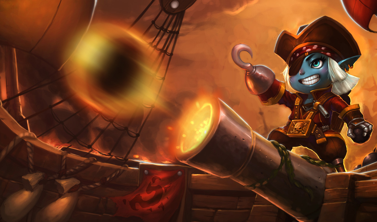 Buccaneer Tristana Skin Chinese League of Legends
