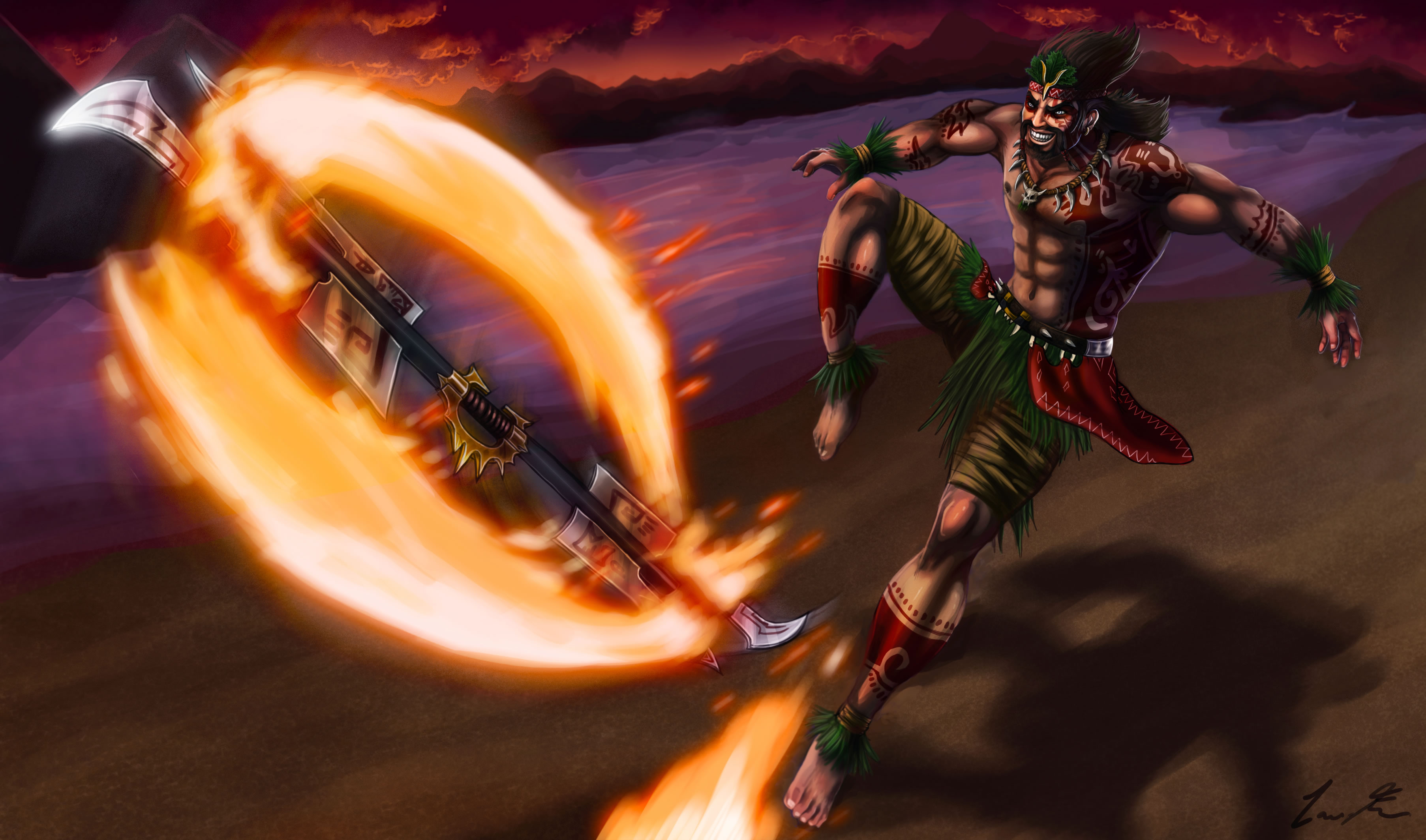 Firedancer Draven By Dargonite 2 League Of Legends Wallpapers
