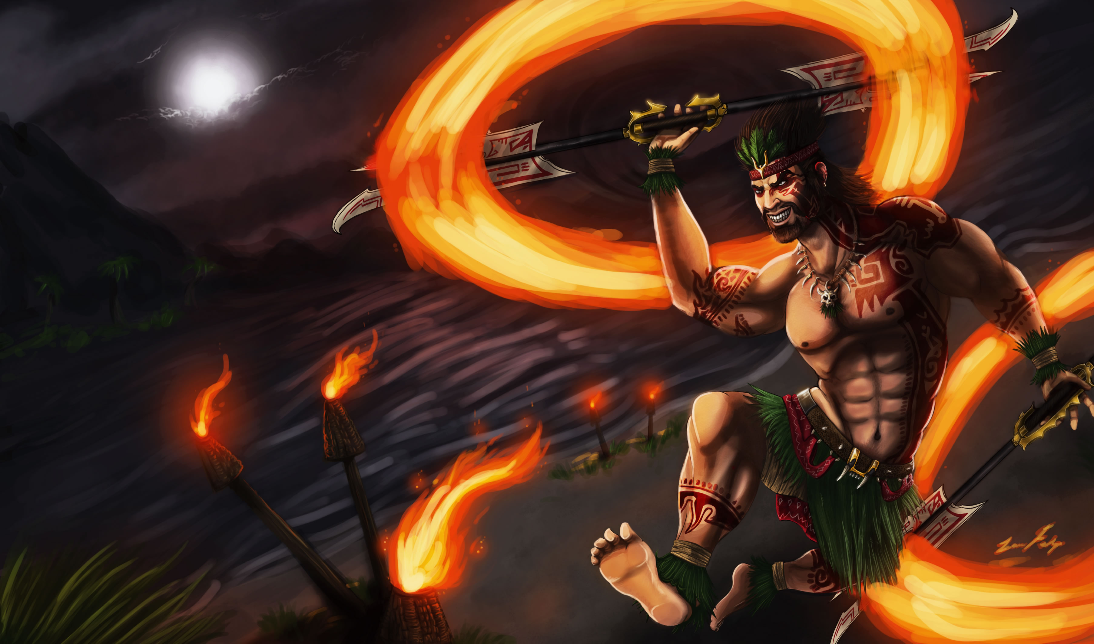 Firedancer Draven By Dargonite 1 League Of Legends Wallpapers