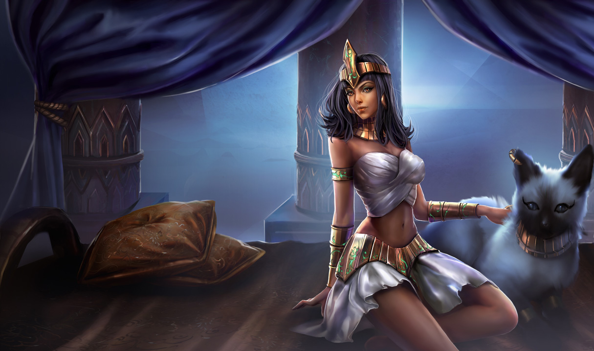 Pharaoh Nidalee Skin Chinese League Of Legends Wallpapers