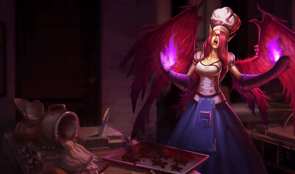 Sinful Succulence Morgana Skin Chinese League Of Legends Wallpapers