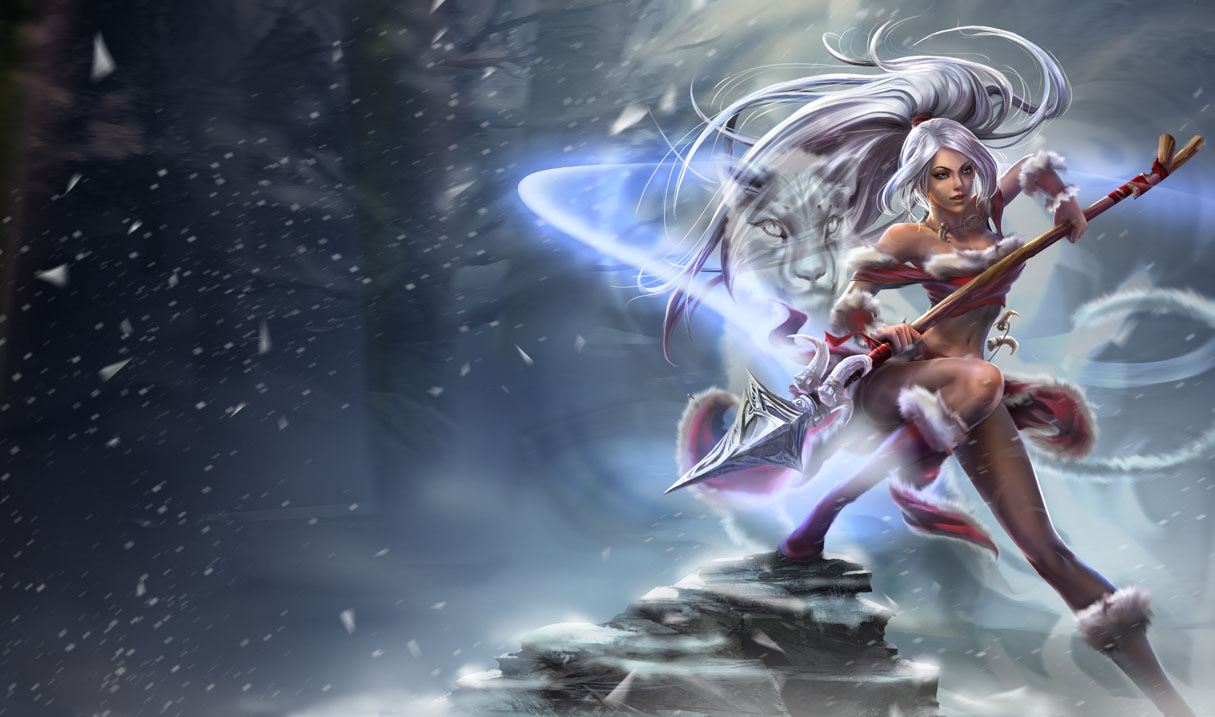 Snow Bunny Nidalee Skin League Of Legends Wallpapers