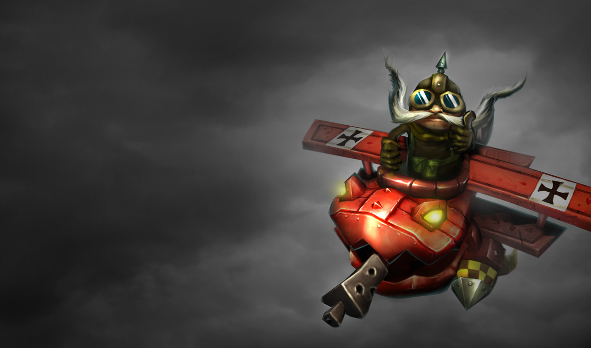 Relativitetsteori Blåt mærke Alabama Red Baron Corki Skin - League of Legends Wallpapers