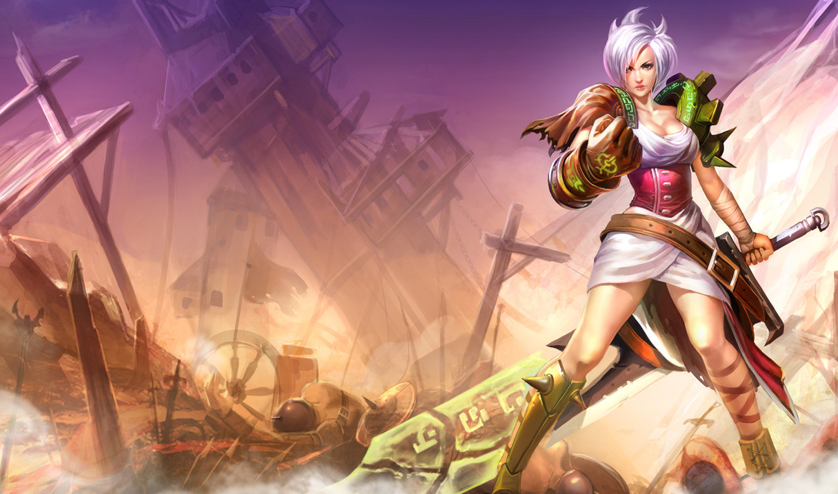 Dragonblade Riven  League of legends, Game art, Art